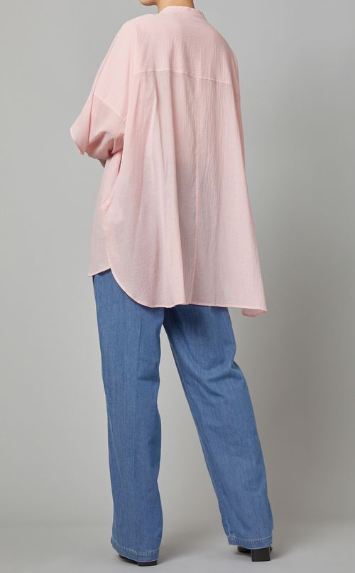 コットンフレアスリーブシャツ