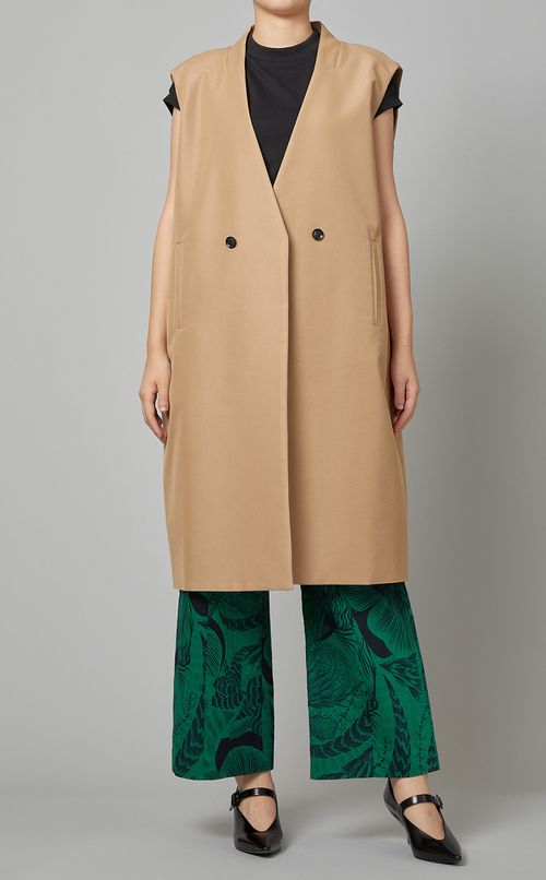 コットンプリントイージーパンツ