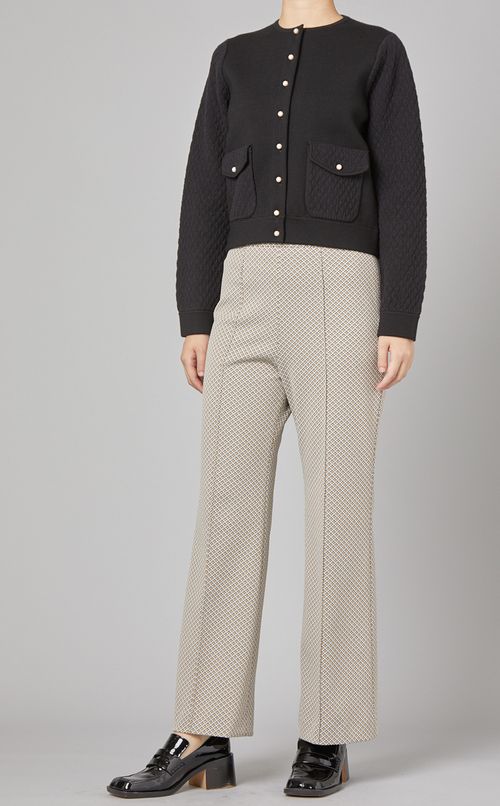 ジャージーワイドフレアパンツ