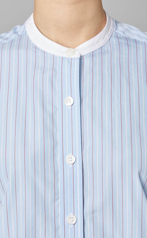 ストライプポプリンブラウス