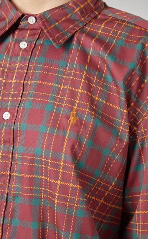 チェックシャツ