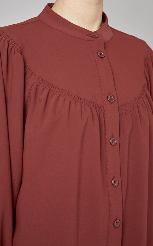 フロントギャザーブラウス