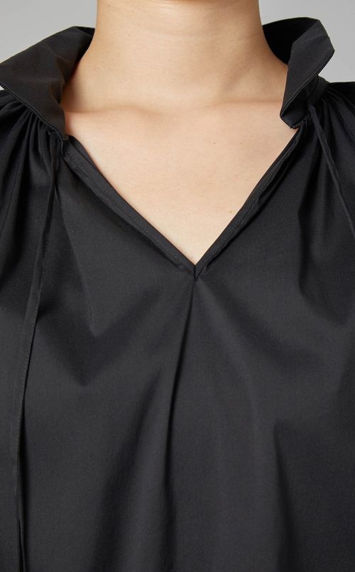 ブロードボウタイブラウス