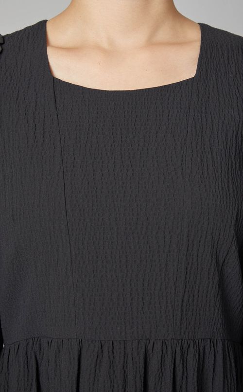 パフスリーブギャザーワンピース