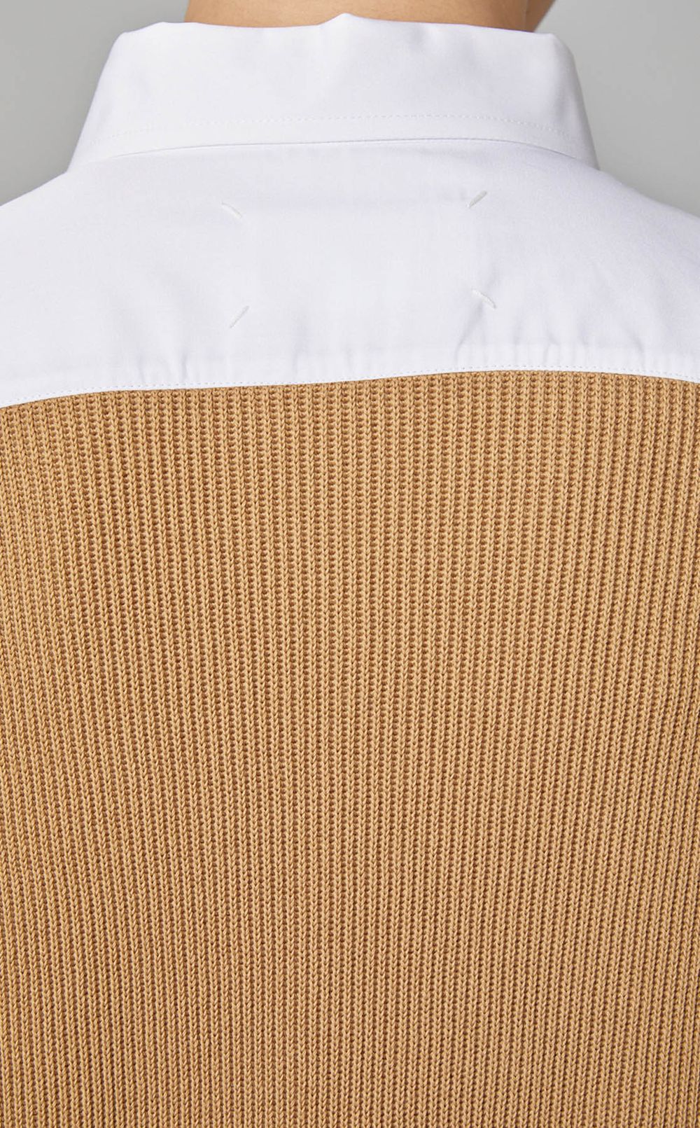 ニットコンビロングシャツ