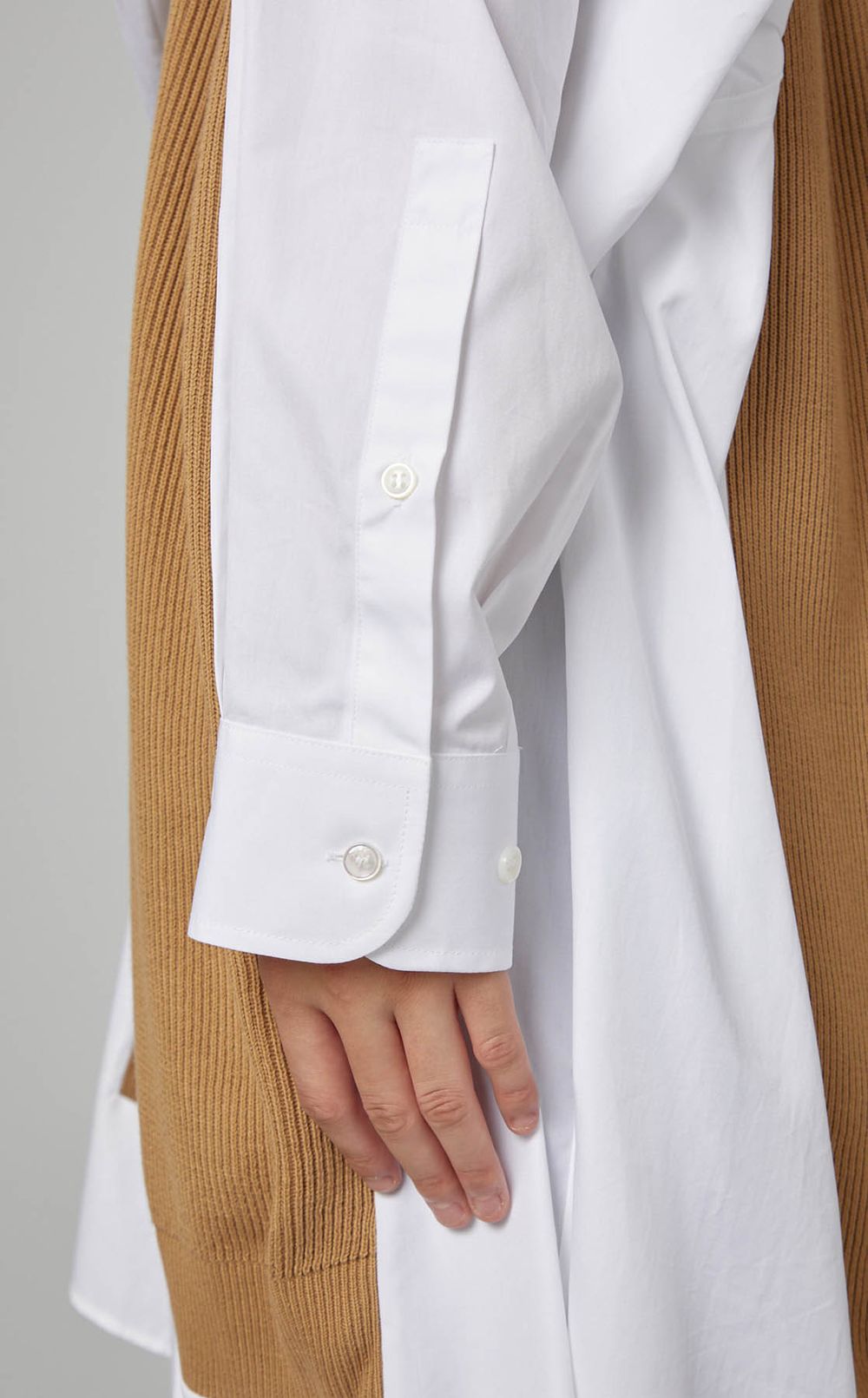 ニットコンビロングシャツ