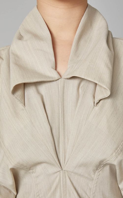 ウールデザインシルエットドレス