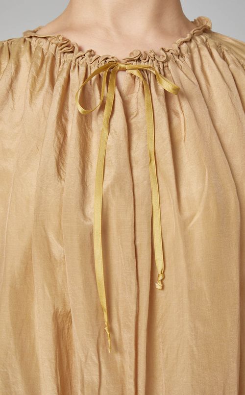 コットンシルクカシュクールブラウス