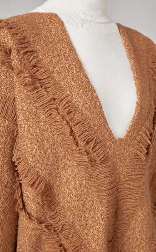 カットジャガードニットプルオーバー