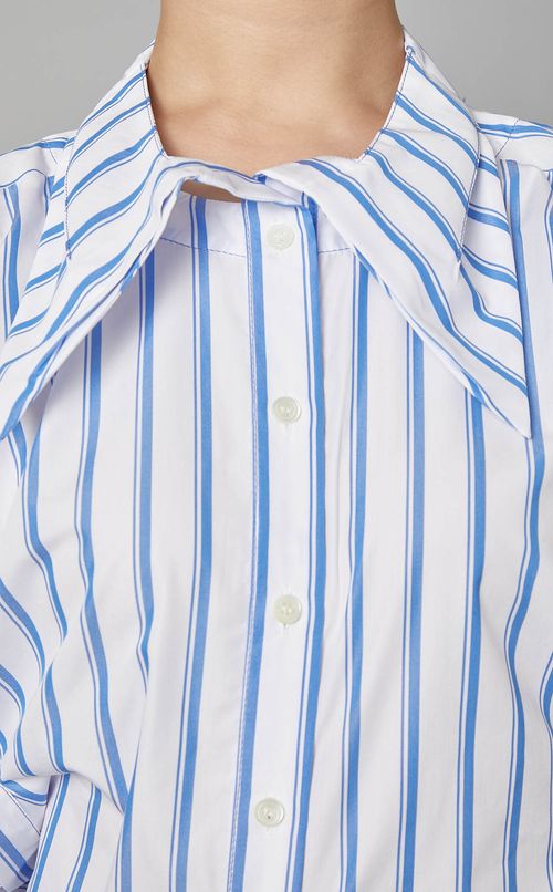 ビッグカラーストライプシャツ