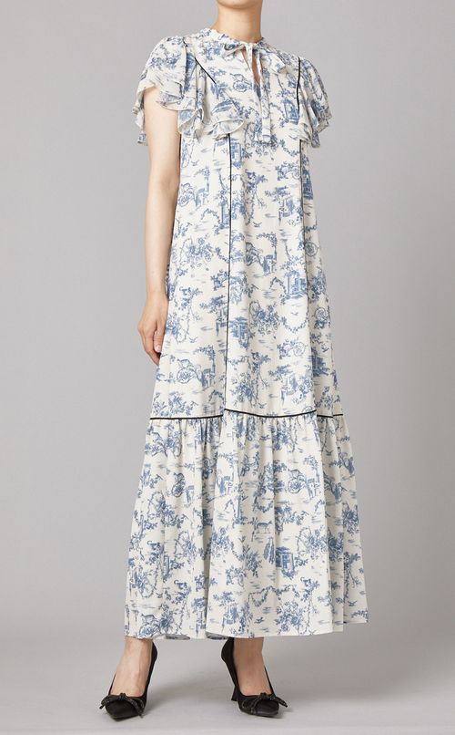 トワルドジュイプリントワンピース