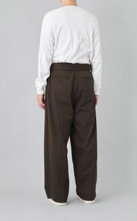 ドビーベルテッドワイドパンツ