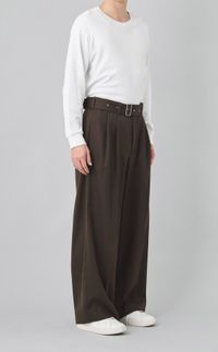ドビーベルテッドワイドパンツ