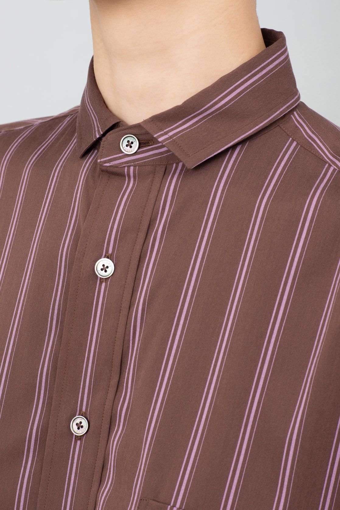 TICCA｜ストライプシャツワンピース