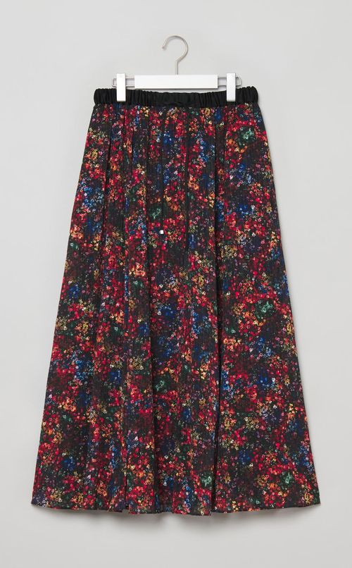 ミニフラワープリントギャザースカート