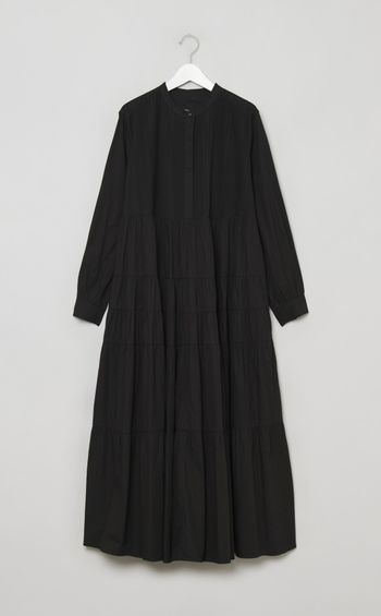 コットンピンタックマキシワンピース