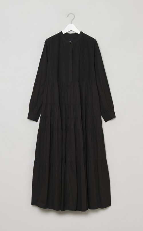 コットンピンタックマキシワンピース