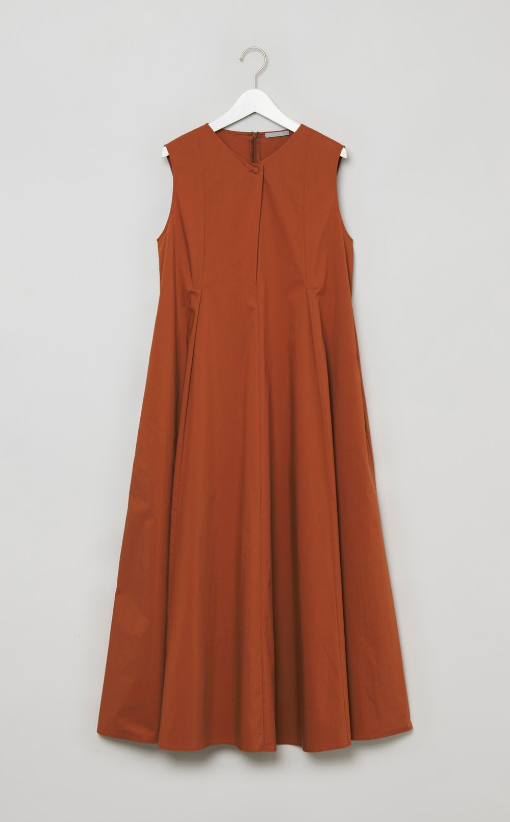 ストレッチポプリンフレアワンピース