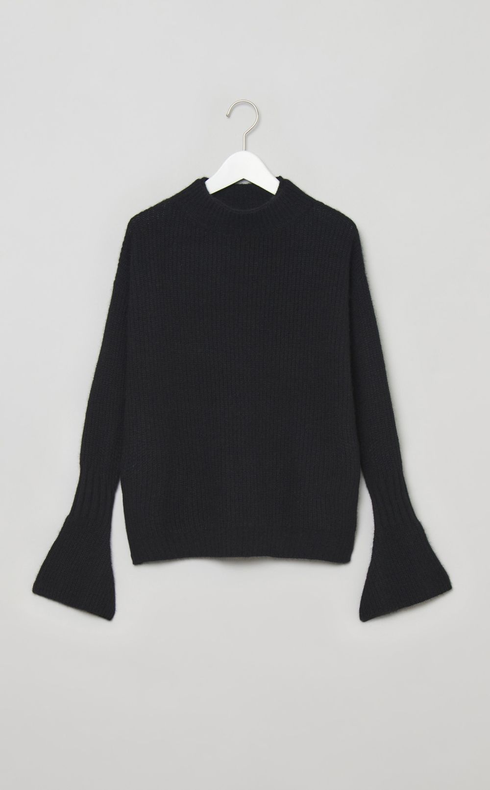 ウールリブハイネックニットプルオーバー