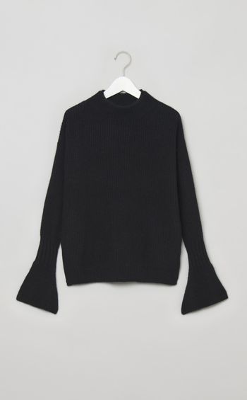 ウールリブハイネックニットプルオーバー