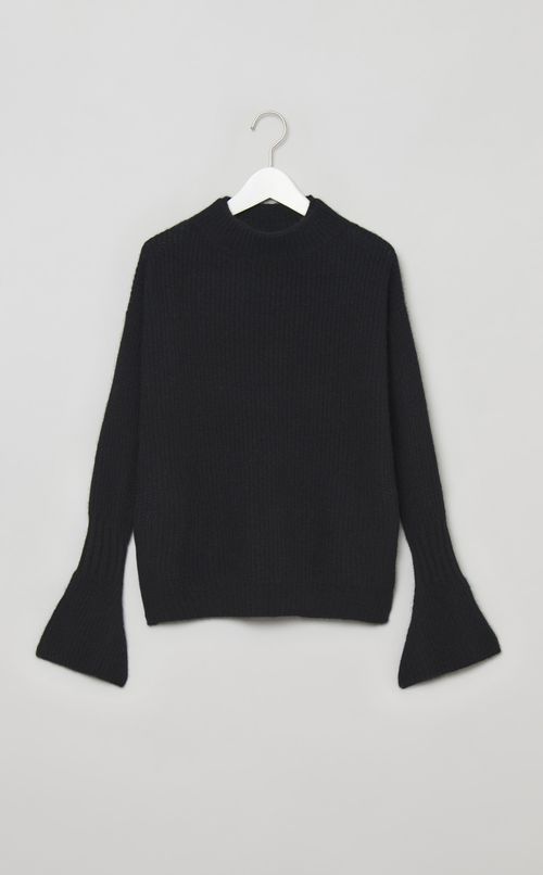 ウールリブハイネックニットプルオーバー