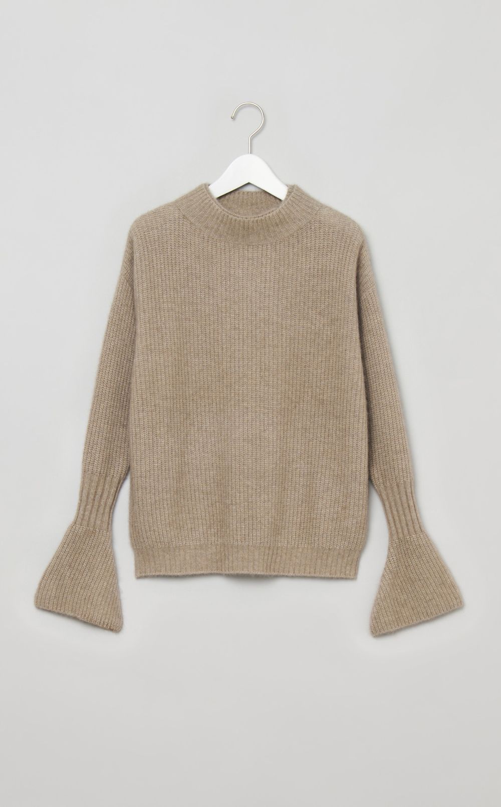 ウールリブハイネックニットプルオーバー