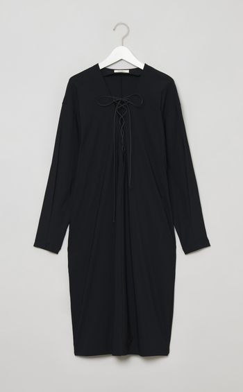 レースアップコクーンワンピース