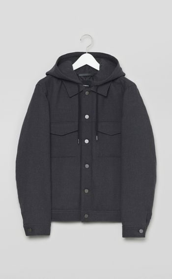 フランネルフードブルゾン