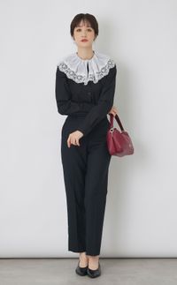 ストレッチサキソニーペンシルパンツ