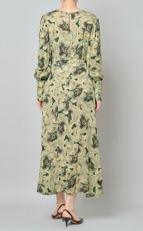 フラワープリントワンピース