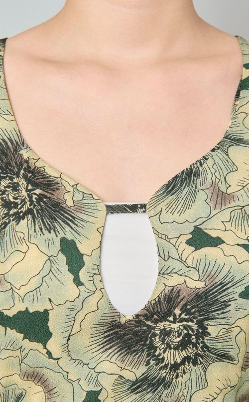 フラワープリントワンピース