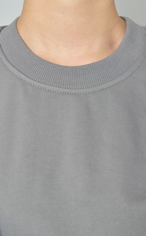 ノースリーブスウェットコンボワンピース