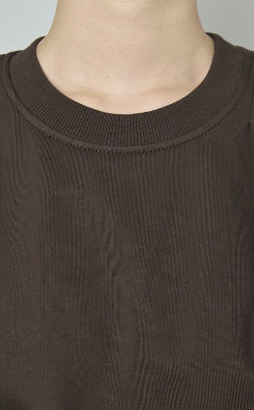 ノースリーブスウェットコンボワンピース