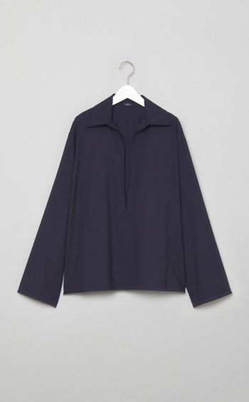 ウールトロスキッパー深Vネックシャツ