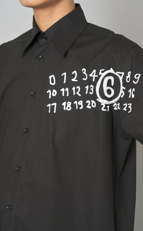 ロゴプリントロングスリーブシャツ