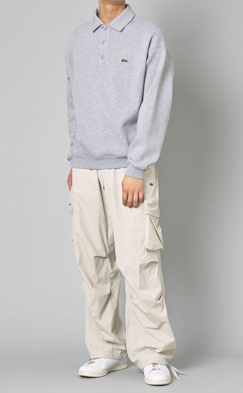 スウェットポロプルオーバー