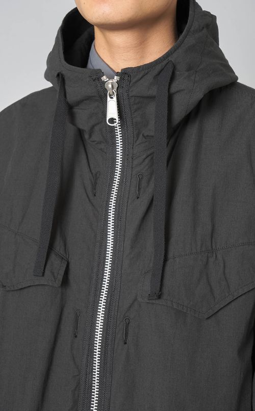 ツイルリバーシブルフーデッドコート