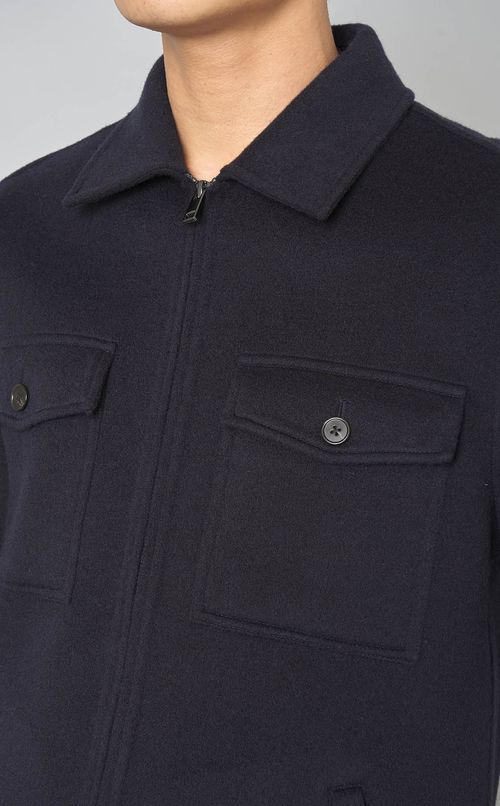 ダブルポケットウールブルゾン