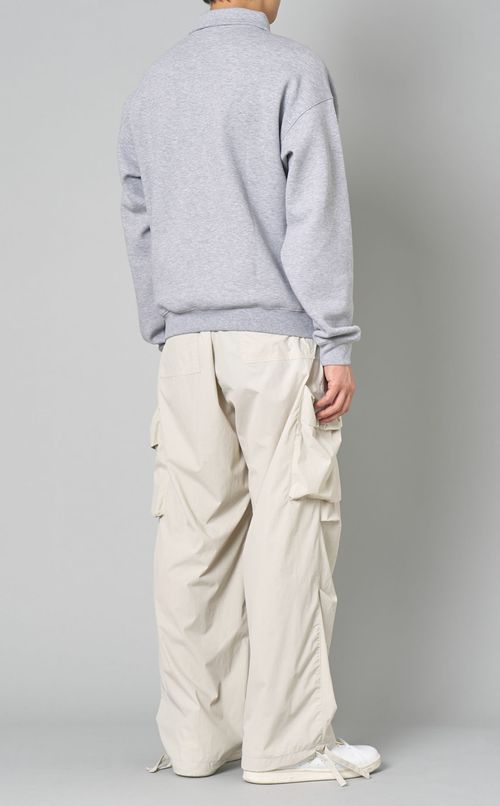 スウェットポロプルオーバー