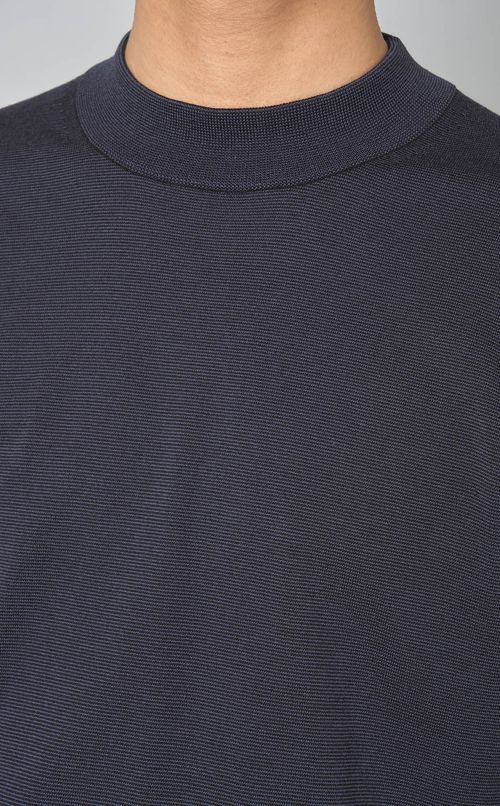 マイクロボーダーニットTシャツ