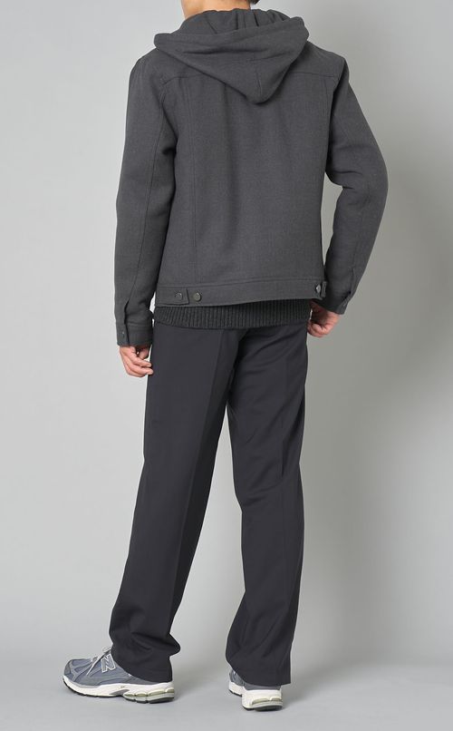 フランネルフードブルゾン