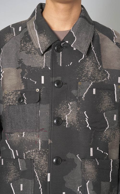 デニムジャカードブルゾン