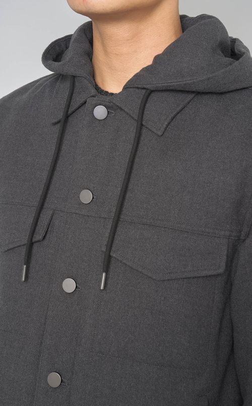 フランネルフードブルゾン