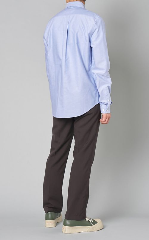 パッチロゴオックスフォードシャツ