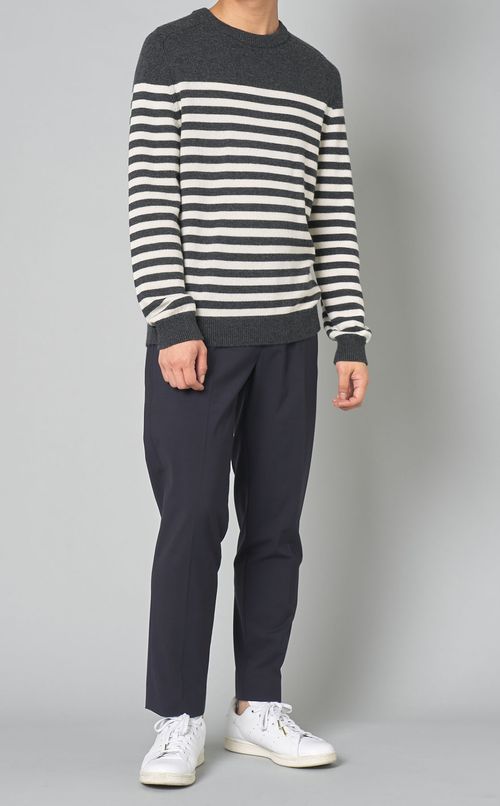 ウールボーダーニット