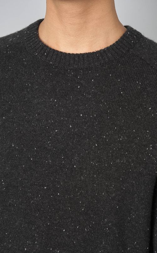 ウールネップクルーネックニット