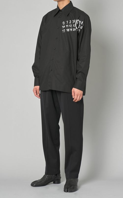 ロゴプリントロングスリーブシャツ