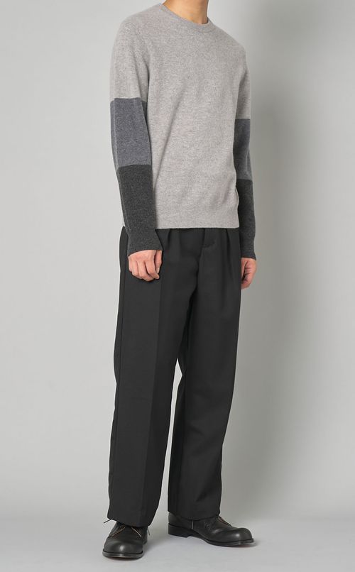 ウールツイルタックパンツ