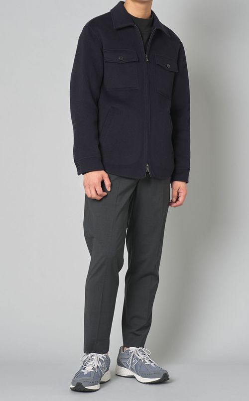 ダブルポケットウールブルゾン