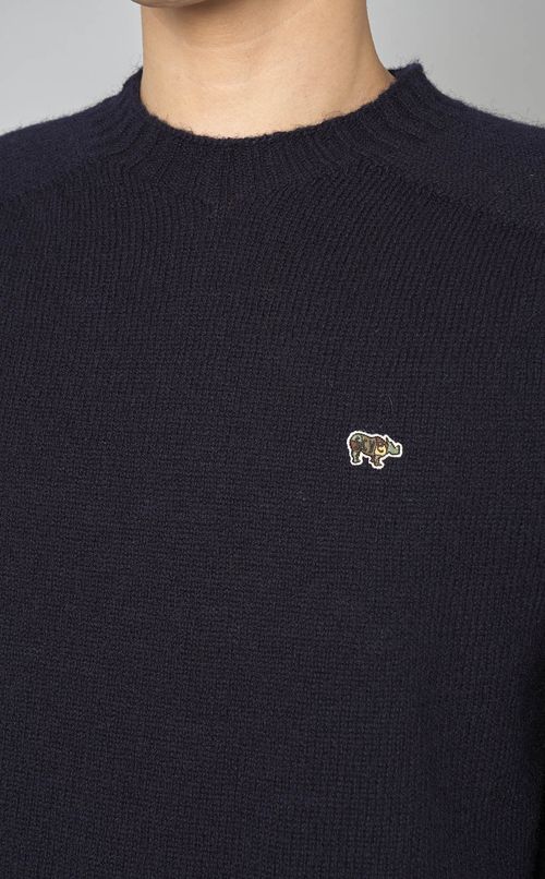 シェットランドウールクルーセーター